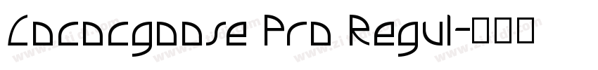 Cococgoose Pro Regul字体转换